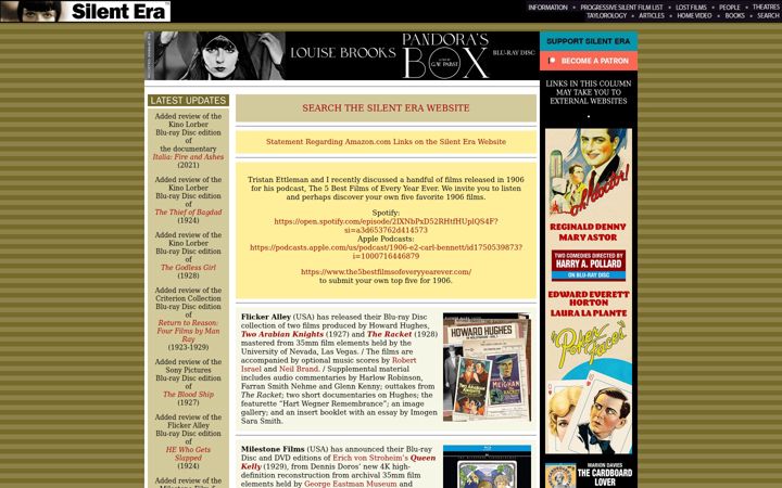 Screenshot of silentera.com