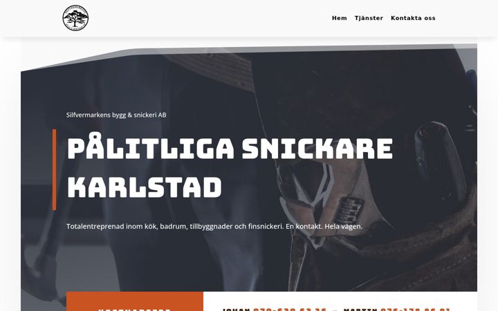 Screenshot of silfvermarkens.se