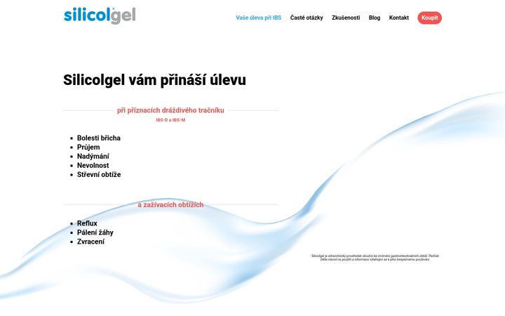 Snimka zaslona za silicol.cz