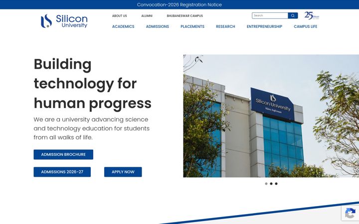 Screenshot ta' silicon.ac.in