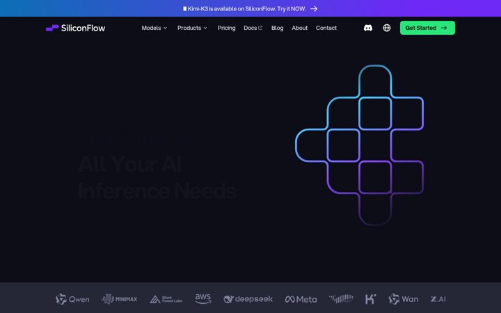Screenshot του siliconflow.com