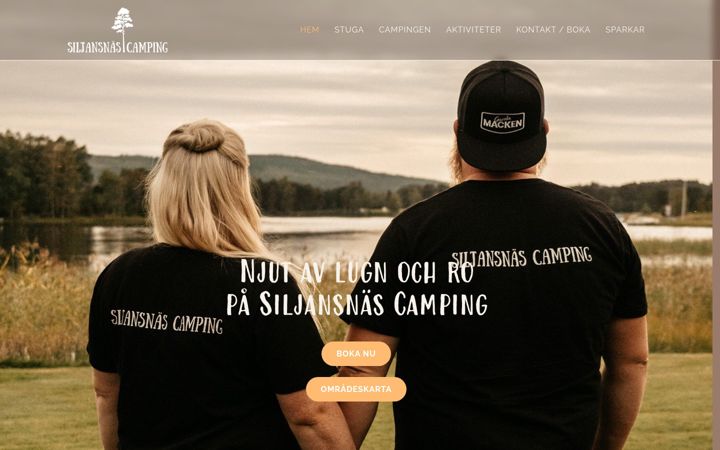 Screenshot of siljansnascamping.se
