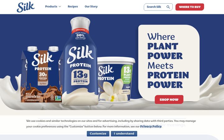 Screenshot of silk.com