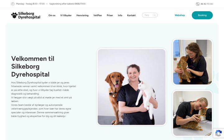 Screenshot of silkeborgdyrehospital.dk