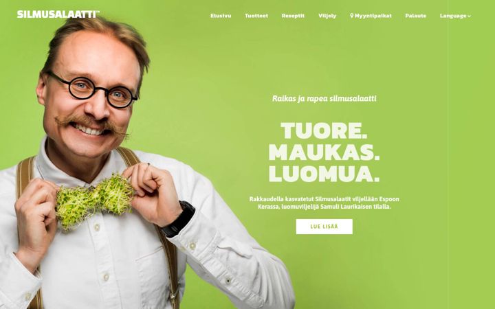 Captura de pantalla de silmusalaatti.fi