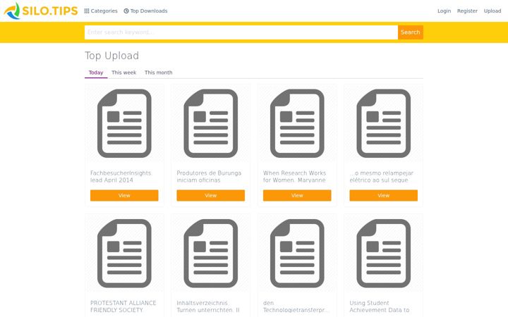 Screenshot of silo.tips