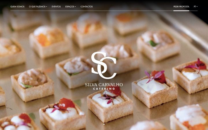 Екранна снимка на silvacarvalhocatering.com