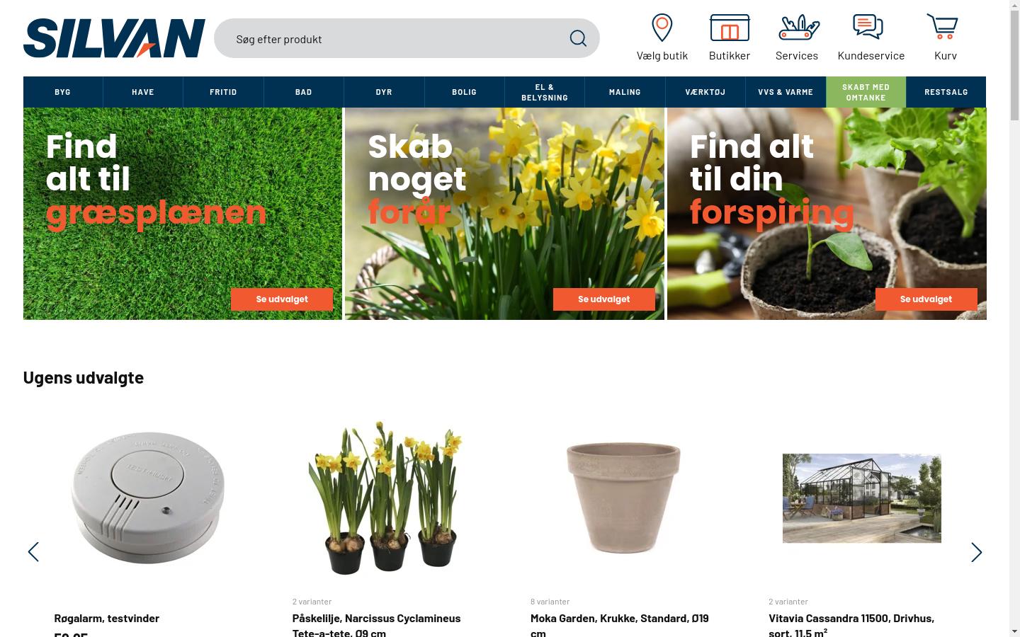 Screenshot of silvan.dk