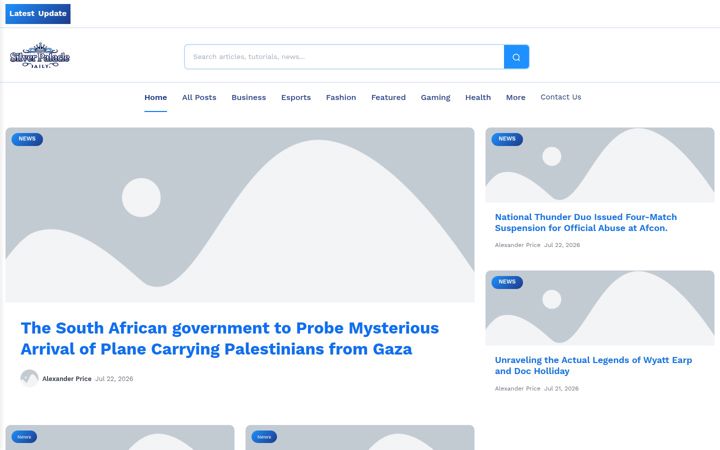 Screenshot of silverpalacedaily.nl