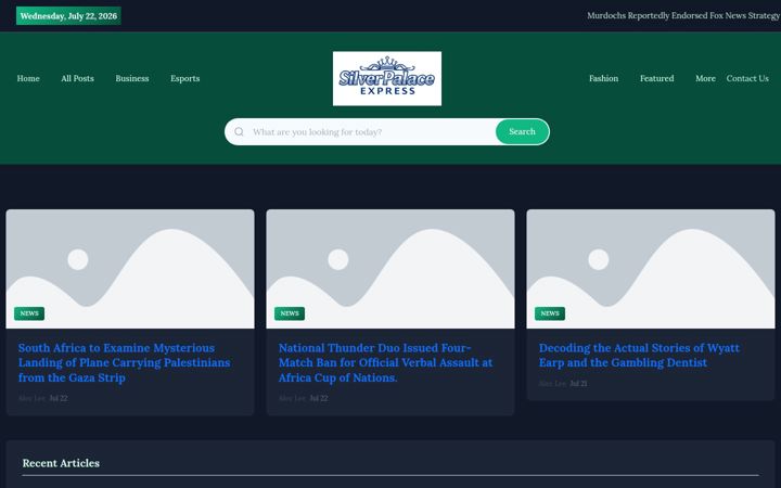 Screenshot of silverpalaceexpress.nl