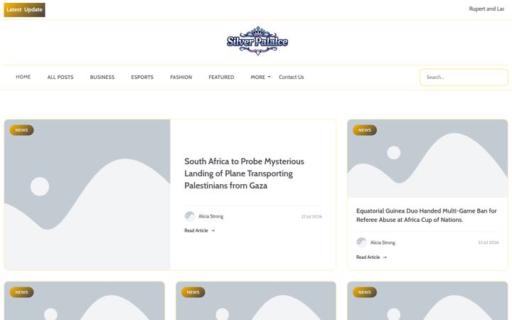 Screenshot of silverpalacepro.nl