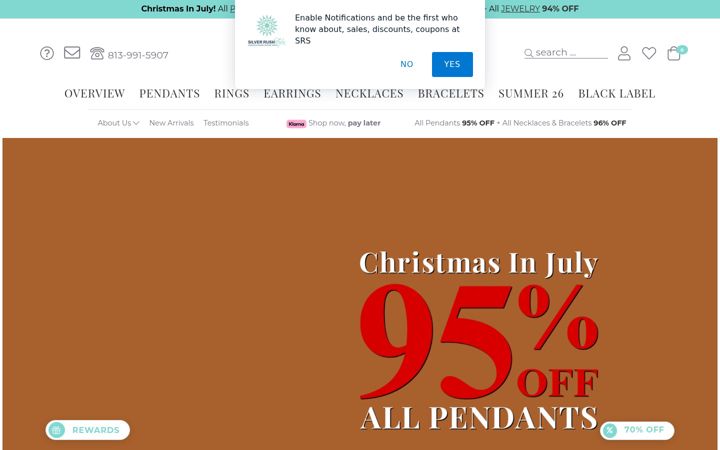 Screenshot of silverrushstyle.com