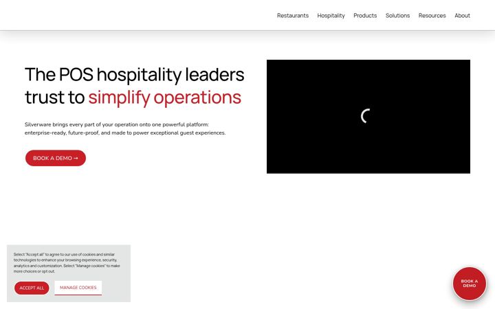 Screenshot of silverwarepos.com