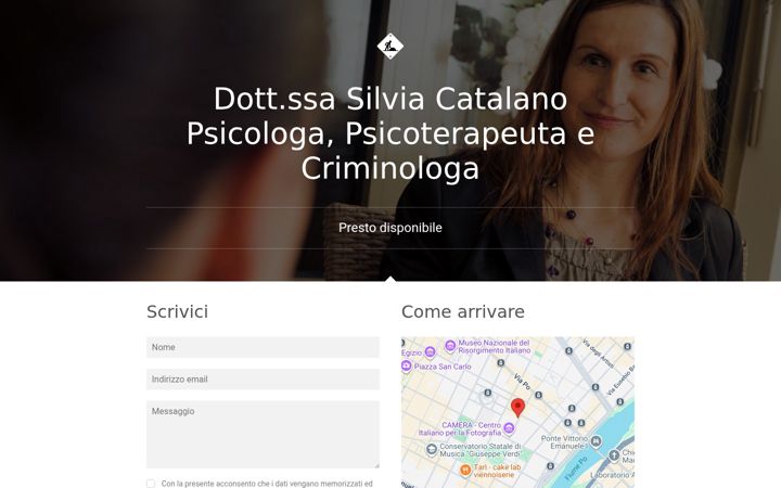 Ekrano kopija silviacatalano.com
