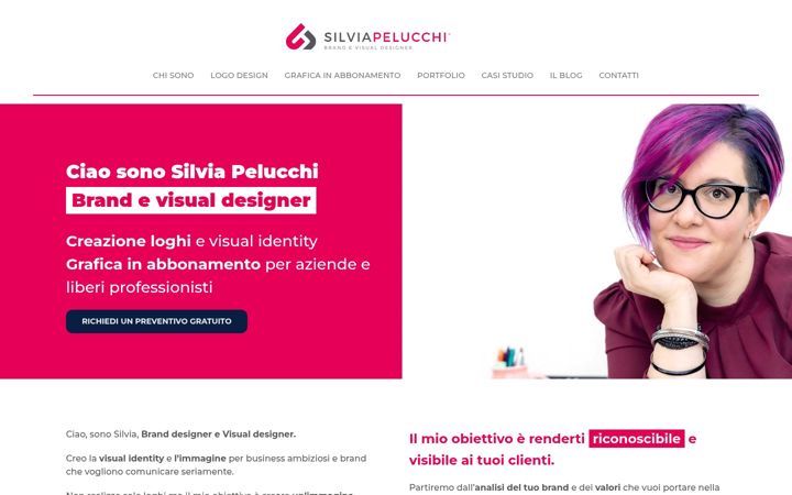 Skjermbilde av silviapelucchi.it