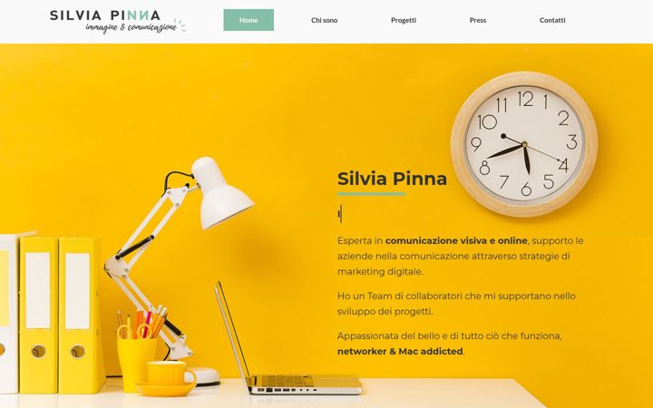 Snímek obrazovky silviapinna.com
