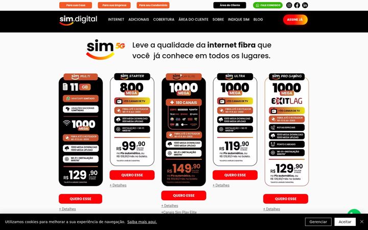 Screenshot of sim.floripa.br