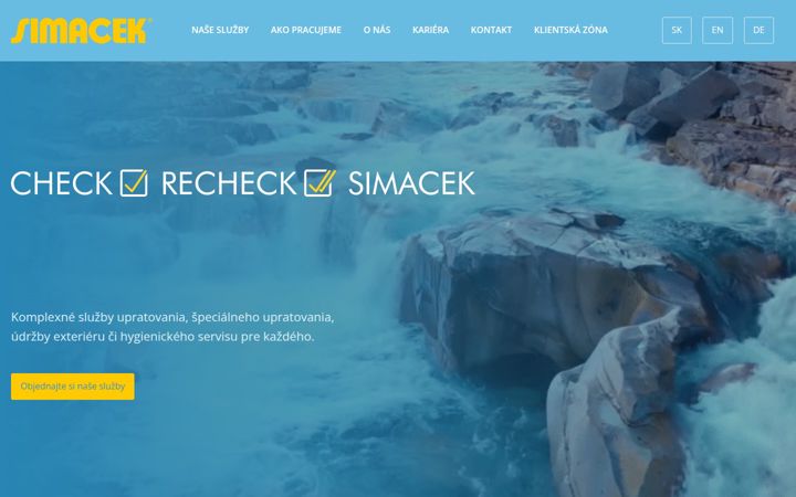 Snimka zaslona za simacek.sk