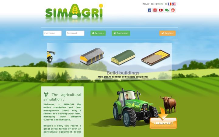 Screenshot of simagri.com