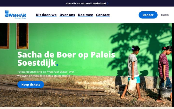 Posnetek zaslona simavi.nl