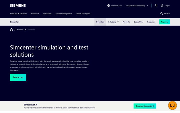 Screenshot of simcenterbattery.com