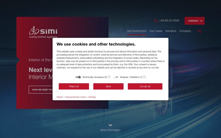 Screenshot of simi-automotive.com