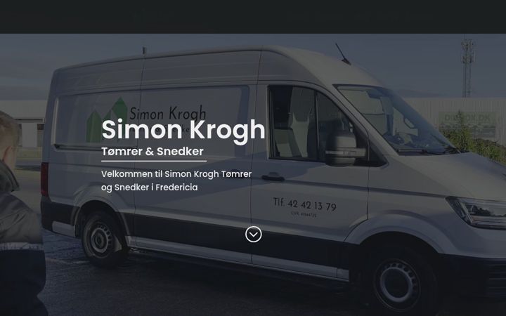 Screenshot stránky simon-krogh.dk