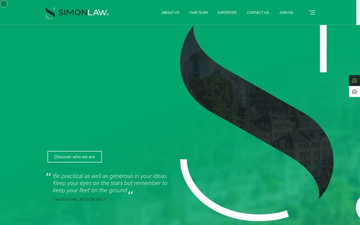 Snimka zaslona za simon-luxlaw.com