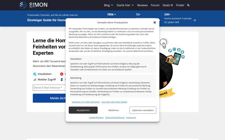 Screenshot of simon42.com