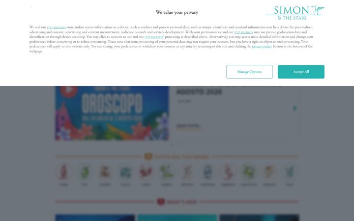 Screenshot of simonandthestars.it