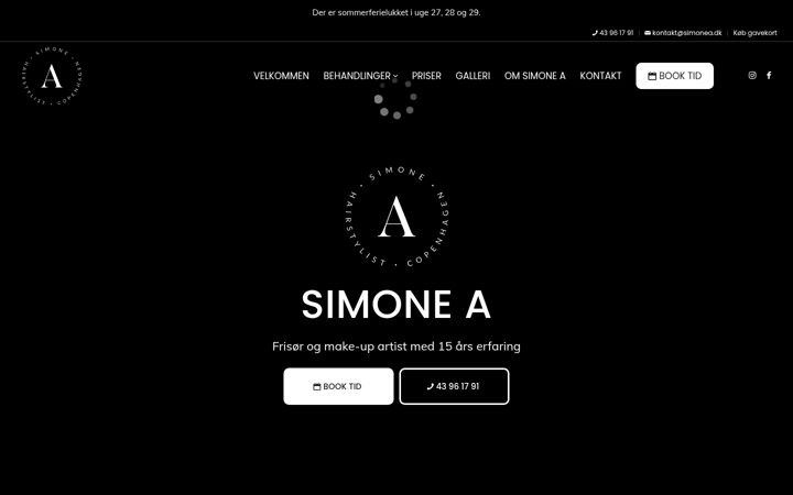 Screenshot of simonea.dk