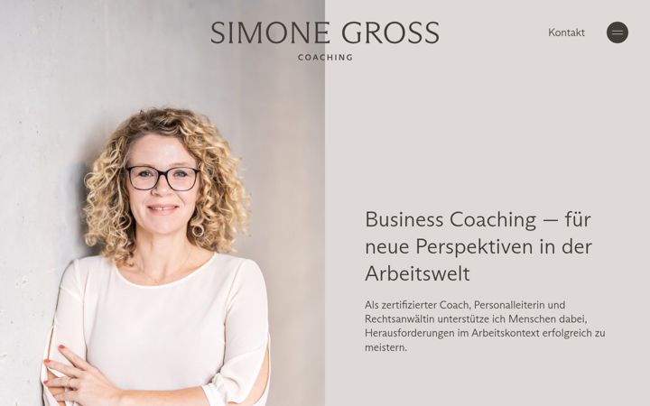 Posnetek zaslona simonegross.de