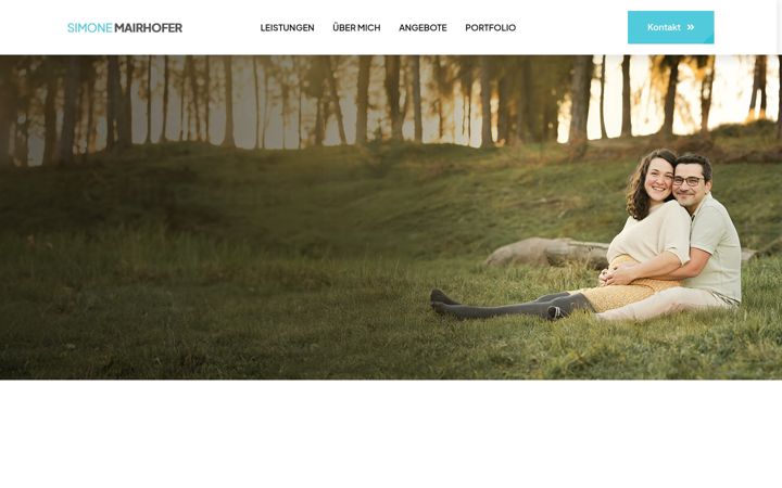 Skærmbillede af simonemairhofer.com