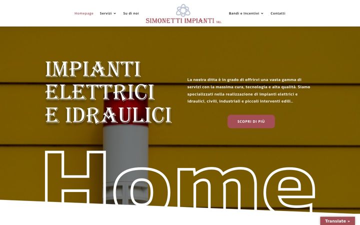 Screenshot of simonettiimpianti.it