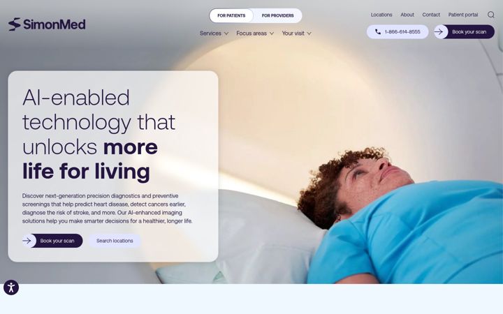 Skjermbilde av simonmed.com