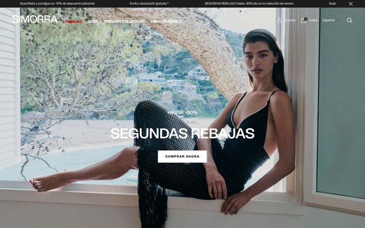 Screenshot of simorra.com