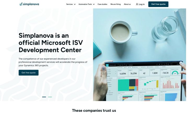 Screenshot ta' simplanova.com