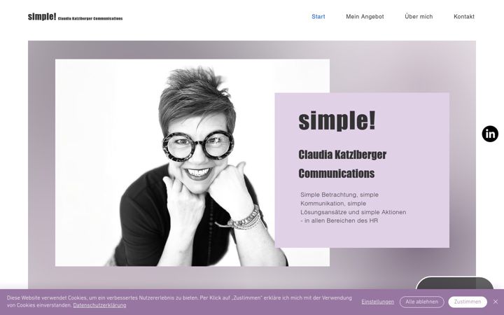 Skærmbillede af simple-communications.at