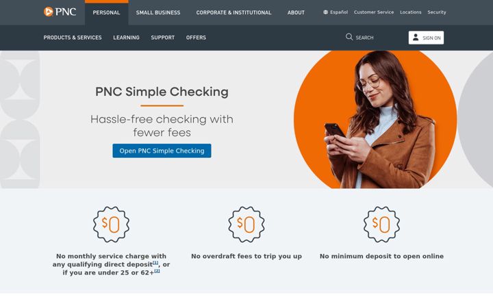 Screenshot of simple.com
