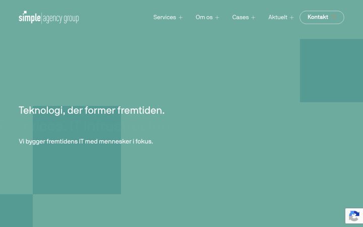 Screenshot von simpleagencygroup.dk