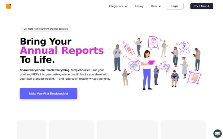 Screenshot of simplebooklet.com