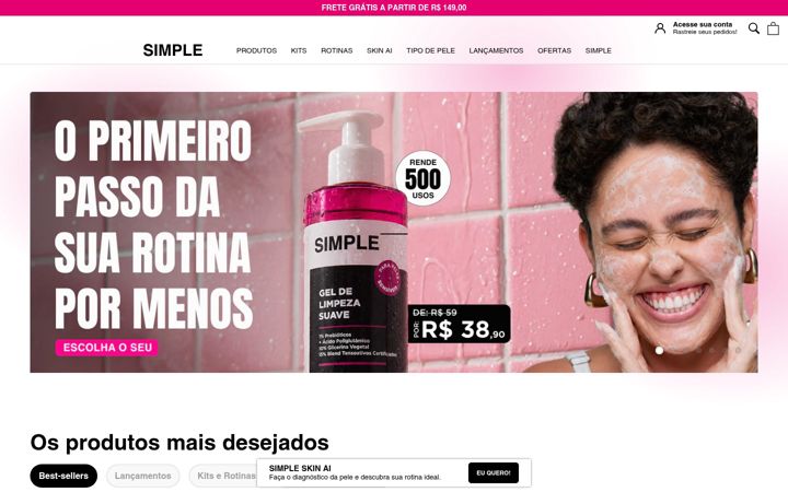 Screenshot of simpleorganic.com.br