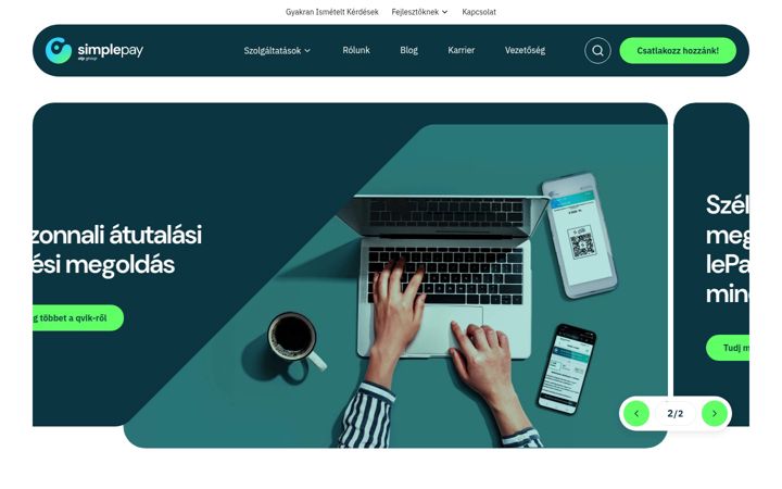 Screenshot of simplepay.hu