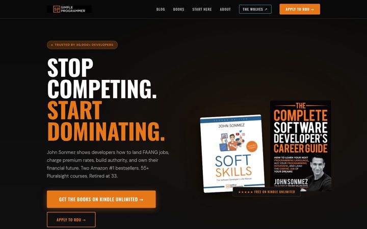 Skjermbilde av simpleprogrammer.com