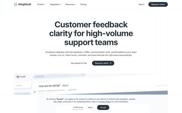 Screenshot of simplesat.io