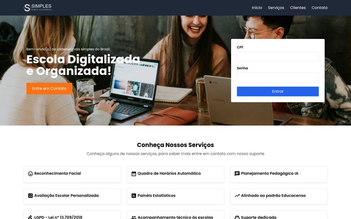 Screenshot of simplesdiario.com.br