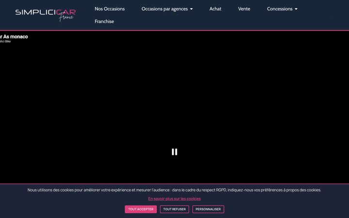 Screenshot of simplicicar.com