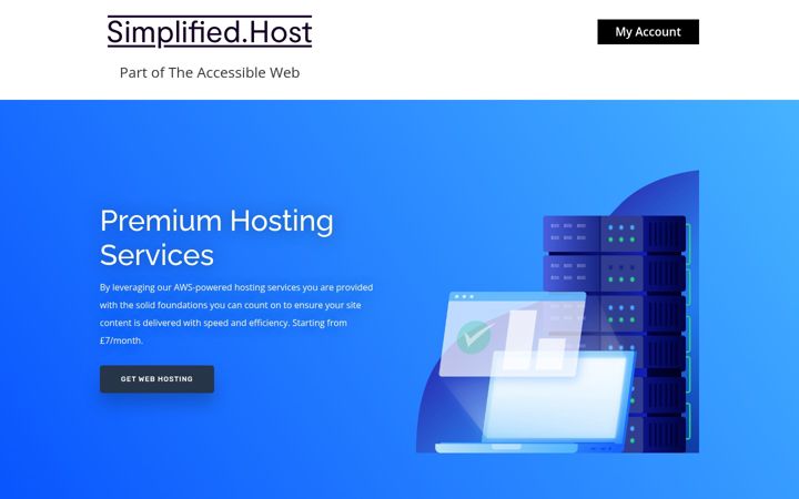 Screenshot of simplified.host