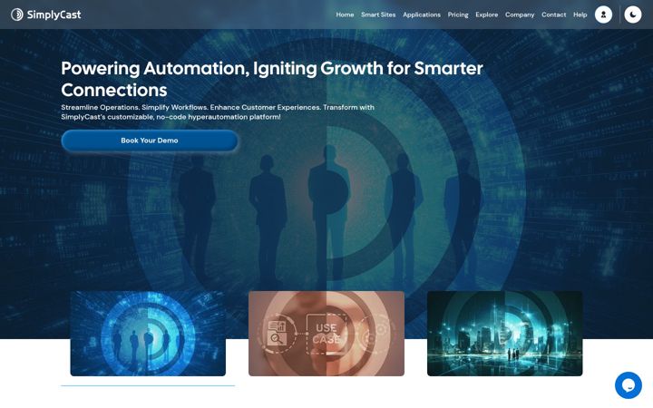 Screenshot of simplycast.com