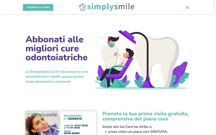 Ekrānuzņēmums no simplysmile.it